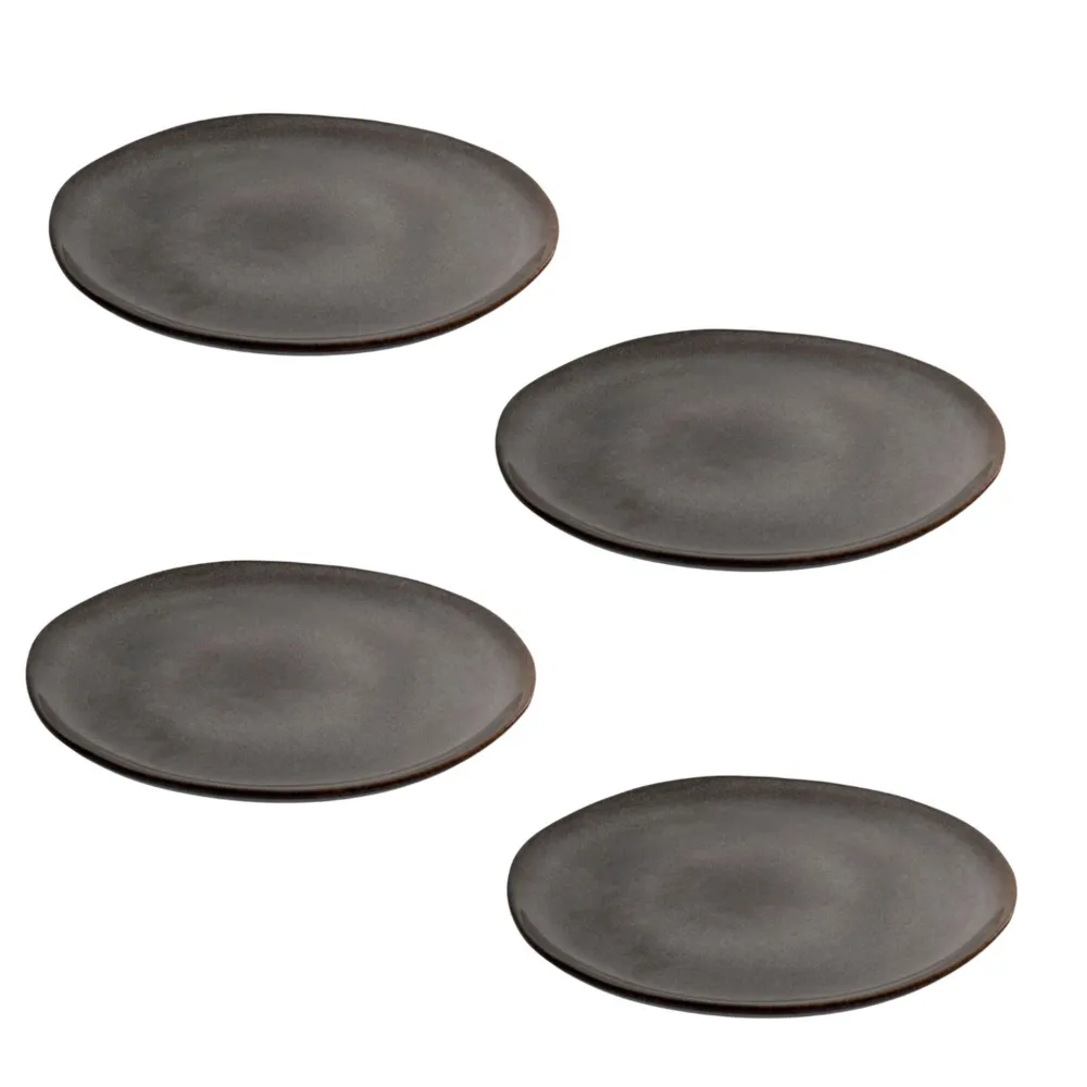 House Nordic Teller|Geschirr & Tischdeko Skandinavisch-Selma Lunch Plate, Desseet Teller 4er Set