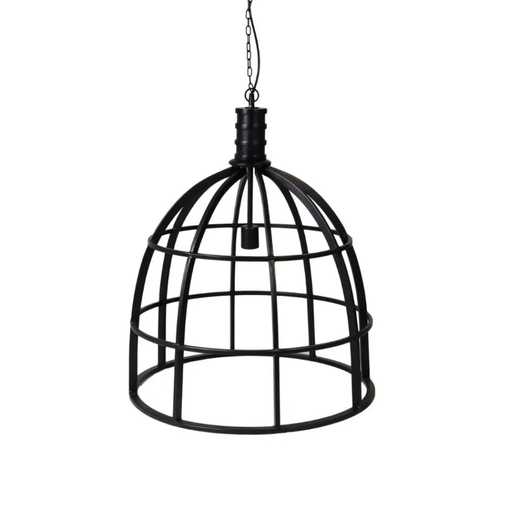 HSM Collection Deckenlampen-Hängelampe schwarz Metall