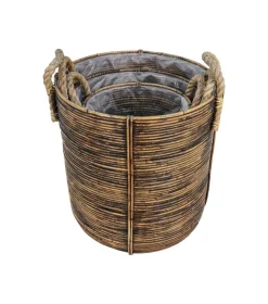 HSM Collection Körbe-Korbset Kika Rattan 3er