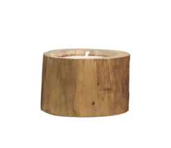 HSM Collection Kerzen-Naturholz Kerze Teak