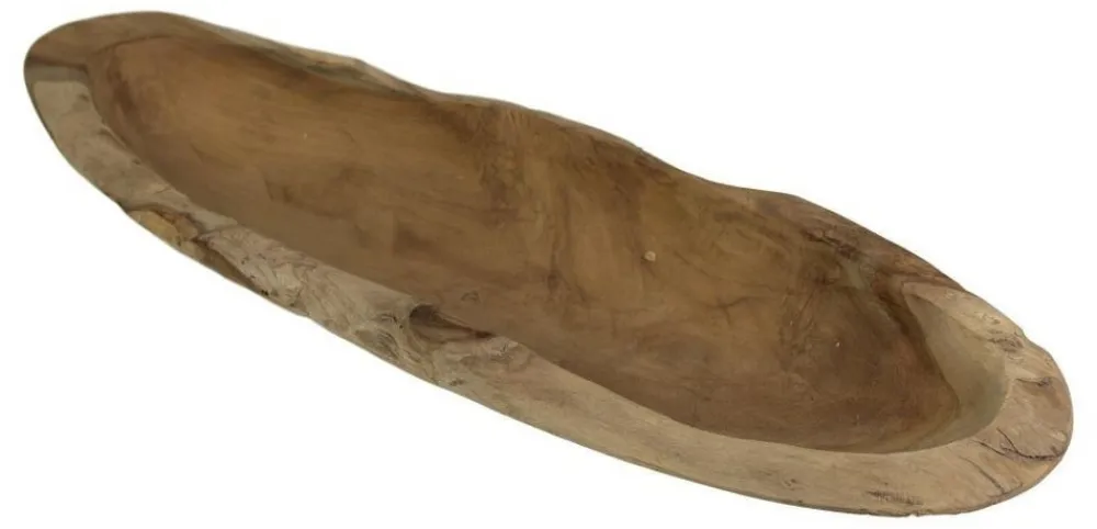 HSM Collection Brot- & Obstkörbe|Teakholz Deko & Möbel-Obstschale Kano Natur Teak