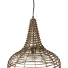 HSM Collection Deckenlampen-Pendelleuchte Rattan Natur