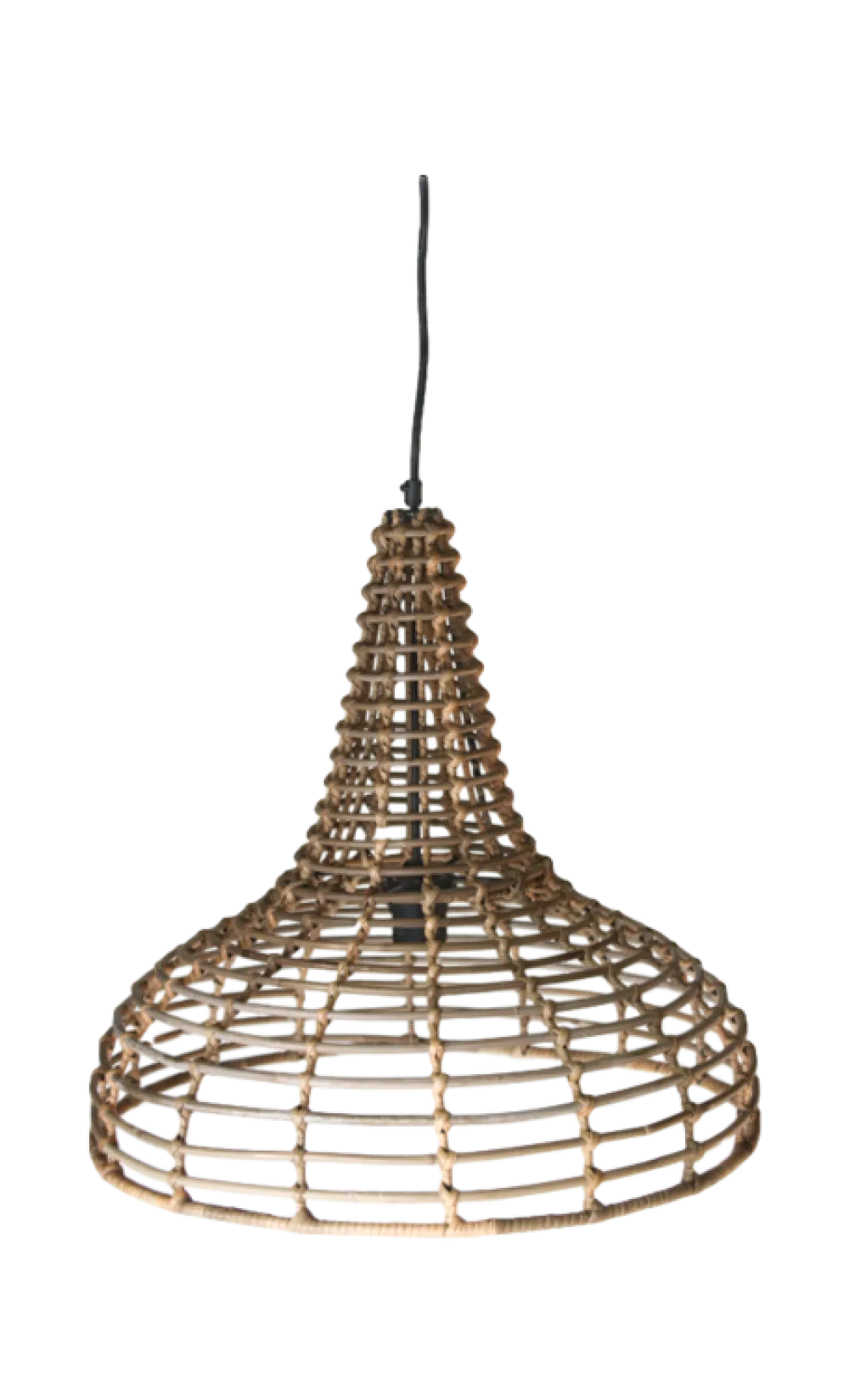 HSM Collection Deckenlampen-Pendelleuchte Rattan Natur
