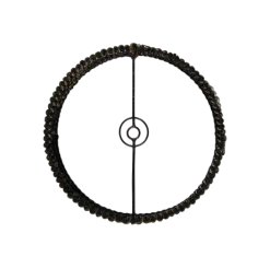 HSM Collection Deckenlampen-Pendelleuchte Rattan Black Wash