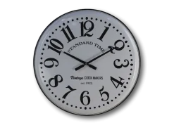 HSM Collection Uhren-Wanduhr Roman weiß