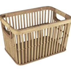IB Laursen Körbe-Bambus Korb mit Griffen offenes Geflecht