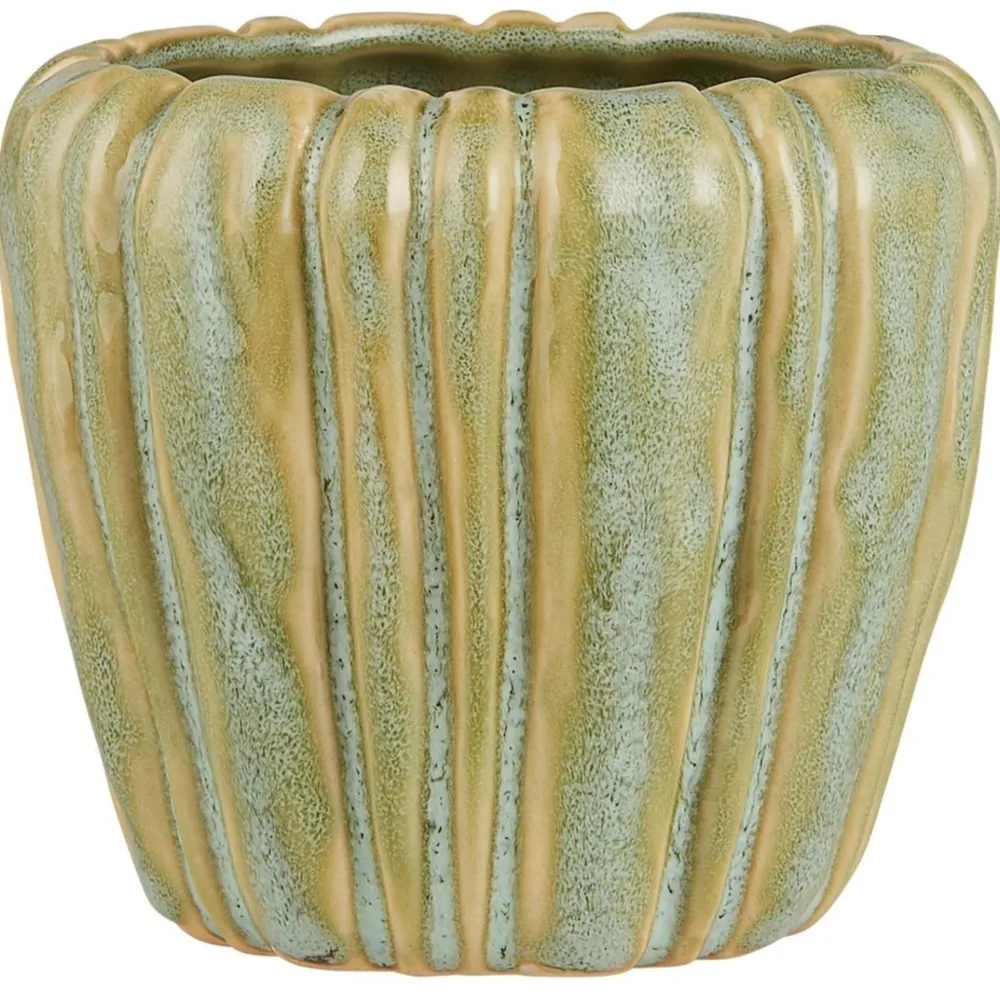 IB Laursen Blumentöpfe & Übertöpfe-Blumentopf mit Rillen Keramik