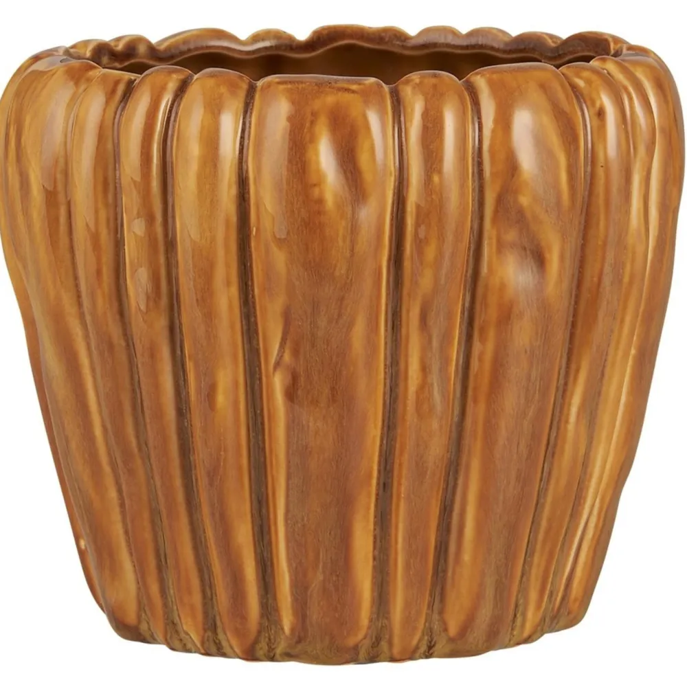 IB Laursen Blumentöpfe & Übertöpfe-Blumentopf mit Rillen Keramik