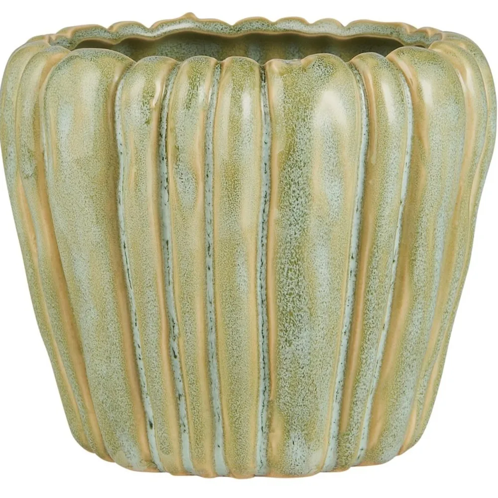 IB Laursen Blumentöpfe & Übertöpfe-Blumentopf mit Rillen Keramik