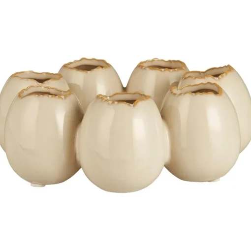 IB Laursen Oster-Deko|Frühlingsdeko-Blumenvase Eierschalen Design