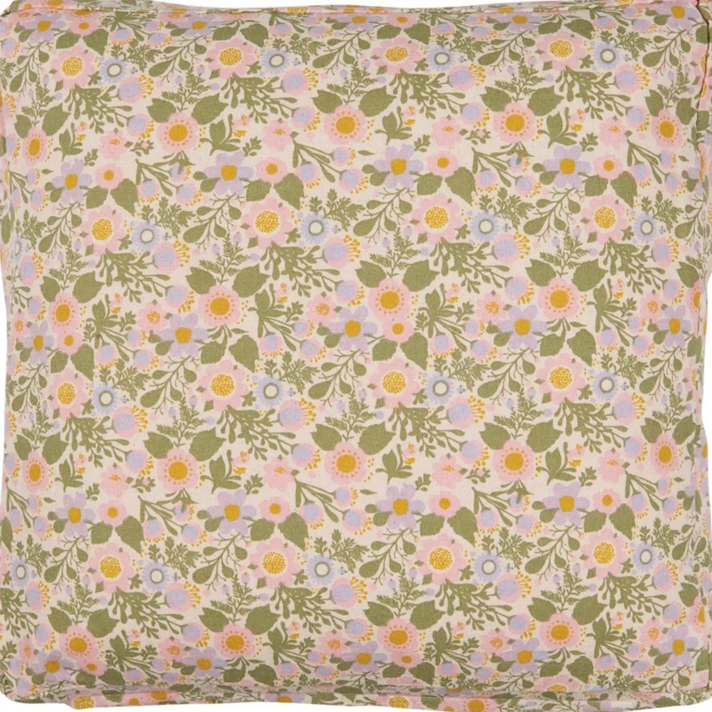 IB Laursen Garten-Textilien|Kissen & Kissenbezüge-Boxkissenbezug Signe mit Bunten Blumen