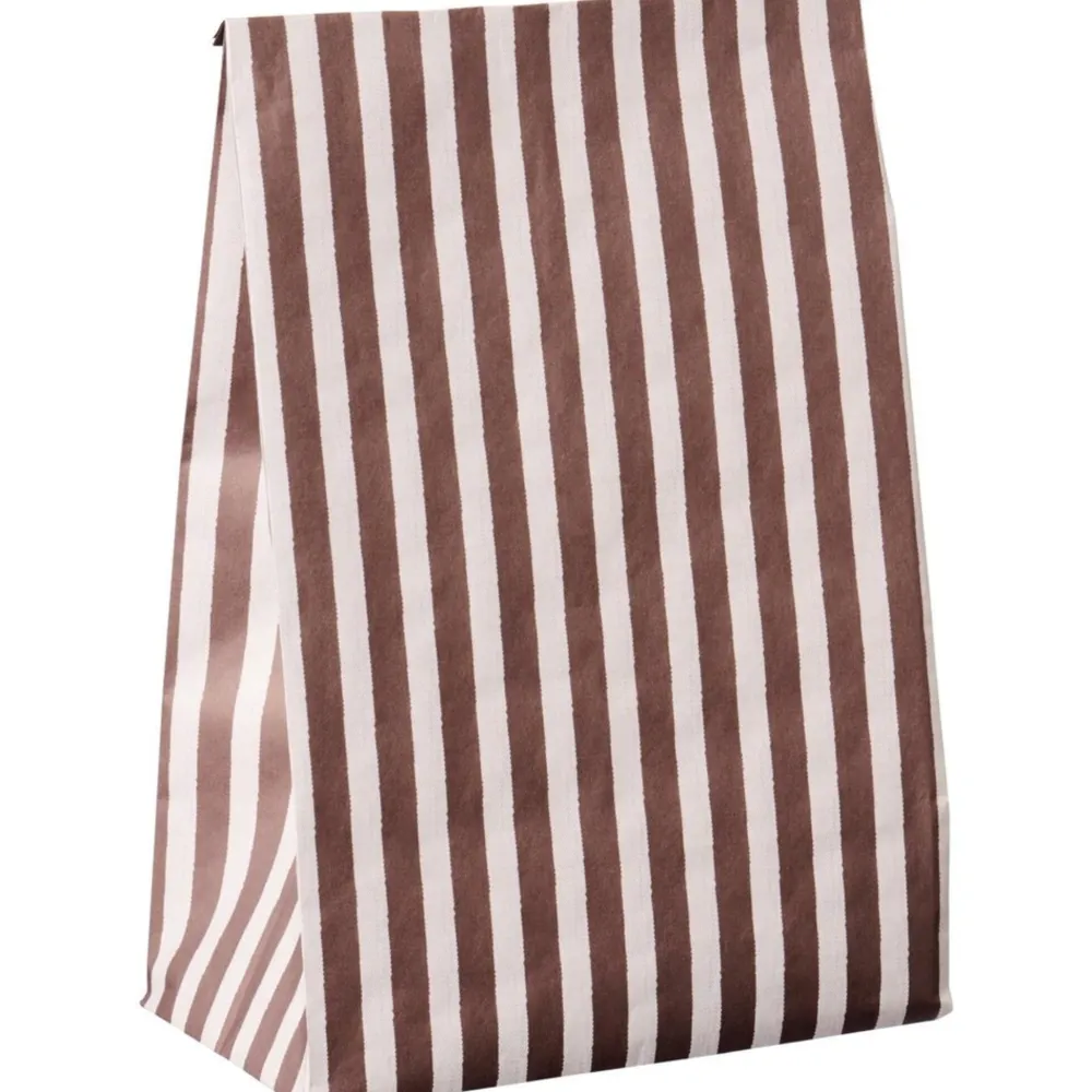 IB Laursen Einpacken, Verpacken-Buntfalttüte mit Streifen Textil-Look