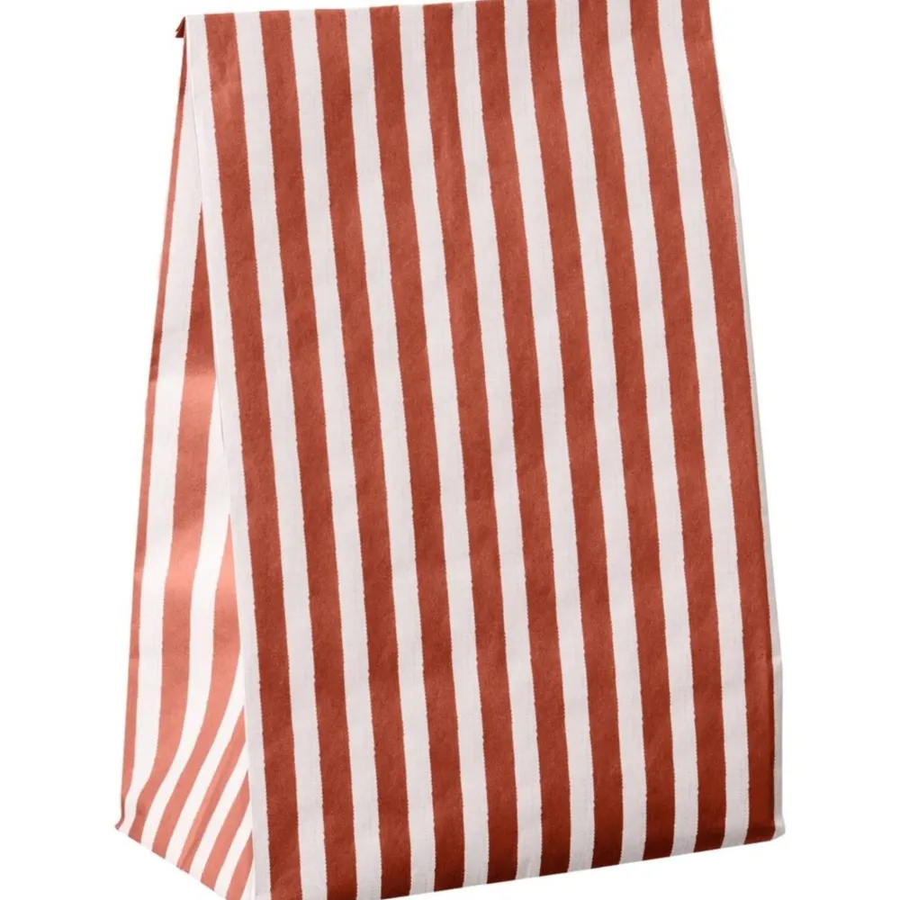 IB Laursen Einpacken, Verpacken-Buntfalttüte mit Streifen Textil-Look
