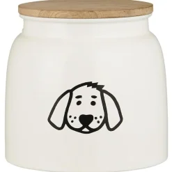 IB Laursen Haustierzubehör-Dose für Hundefutter mit Holzdeckel