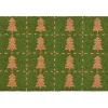 IB Laursen Weihnachtsdeko|Fußmatten & Fußabtreter-Fussmatte Türmatte grün mit Tannenbäumen