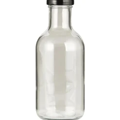 IB Laursen Flaschen & Thermoskannen|Vorratsgläser-Glas-Flasche mit schwarzem Schraubdeckel
