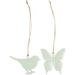 IB Laursen Oster-Deko-Hängefiguren Vogel und Schmetterling 2er