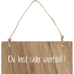 IB Laursen Gartendekoration|Schilder, Wandbilder & Poster-Holzschild Du bist sehr wertvoll