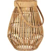IB Laursen Windlichter|Windlichter-Hurricane mit Glaseinsatz und Henkel, Rattan