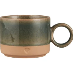 IB Laursen Geschirr & Tischdeko Skandinavisch|Becher, Tassen & Cups-Keramik Tasse mit Henkel Heart