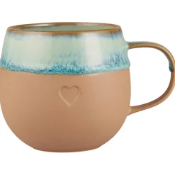 IB Laursen Geschirr & Tischdeko Skandinavisch|Becher, Tassen & Cups-Keramik Tasse mit Henkel Heart, runde Form