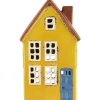 IB Laursen Lichthäuser, Keramik-Häuschen|Teelichthalter-Keramik Teelichthaus Nyhavn blaue Tür