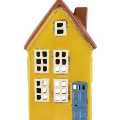 IB Laursen Lichthäuser, Keramik-Häuschen|Teelichthalter-Keramik Teelichthaus Nyhavn blaue Tür
