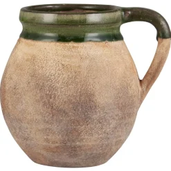 IB Laursen Vasen-Keramik Vase mit Henkel naturfarbig Avignon