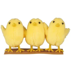 IB Laursen Oster-Deko|Deko-Objekte & Figuren-Küken gelb Plüsch Multi Packung