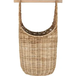 IB Laursen Bad-Aufbewahrung|Toilettenzubehör-Korb mit Toilettenpapierhalter Rattan