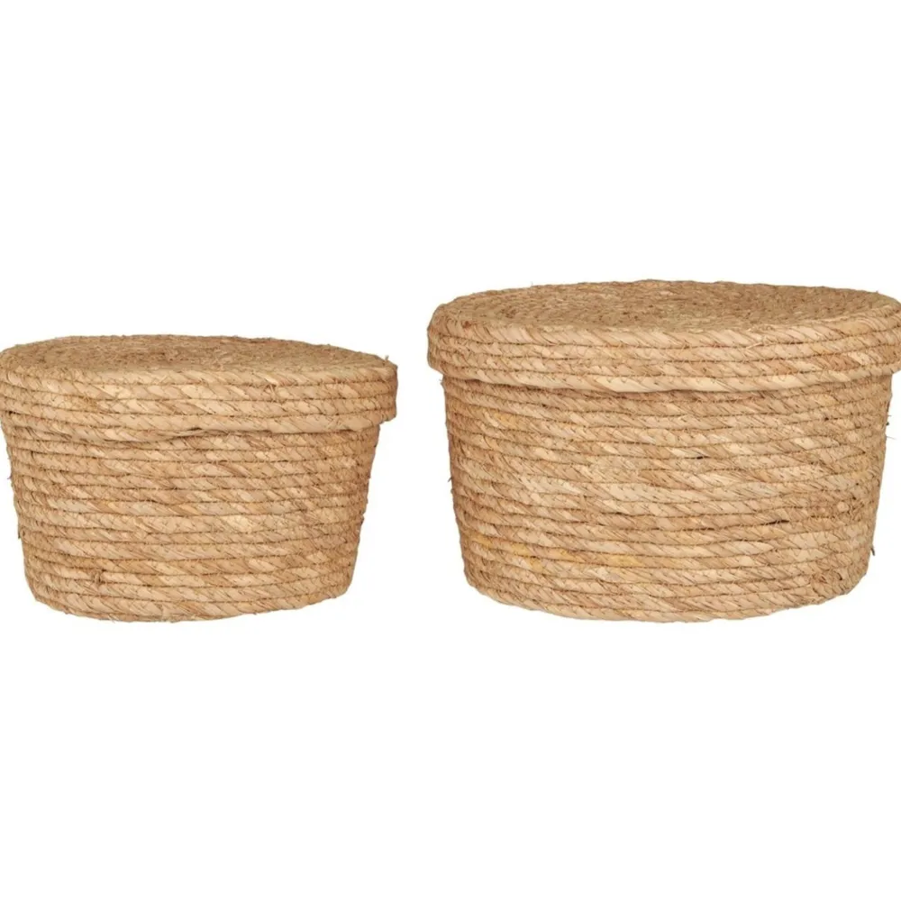 IB Laursen Körbe-Korbsatz 2er-Set aus Natur Seegras