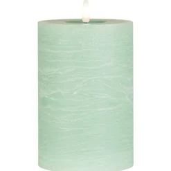 IB Laursen Weihnachtsdeko|Weihnachts- & Adventskerzen-LED-Stumpenkerze mit warmer Flamme