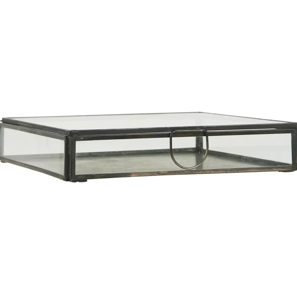 IB Laursen Bad-Aufbewahrung|Glasboxen-Längliche Glasbox mit Deckel Solitaire
