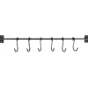 IB Laursen Griffe, Haken & Hakenleisten|Garderoben-Metall Hakenleiste mit 6 S-Haken