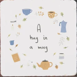 IB Laursen Schilder, Wandbilder & Poster-Metallschild A hug in a mug