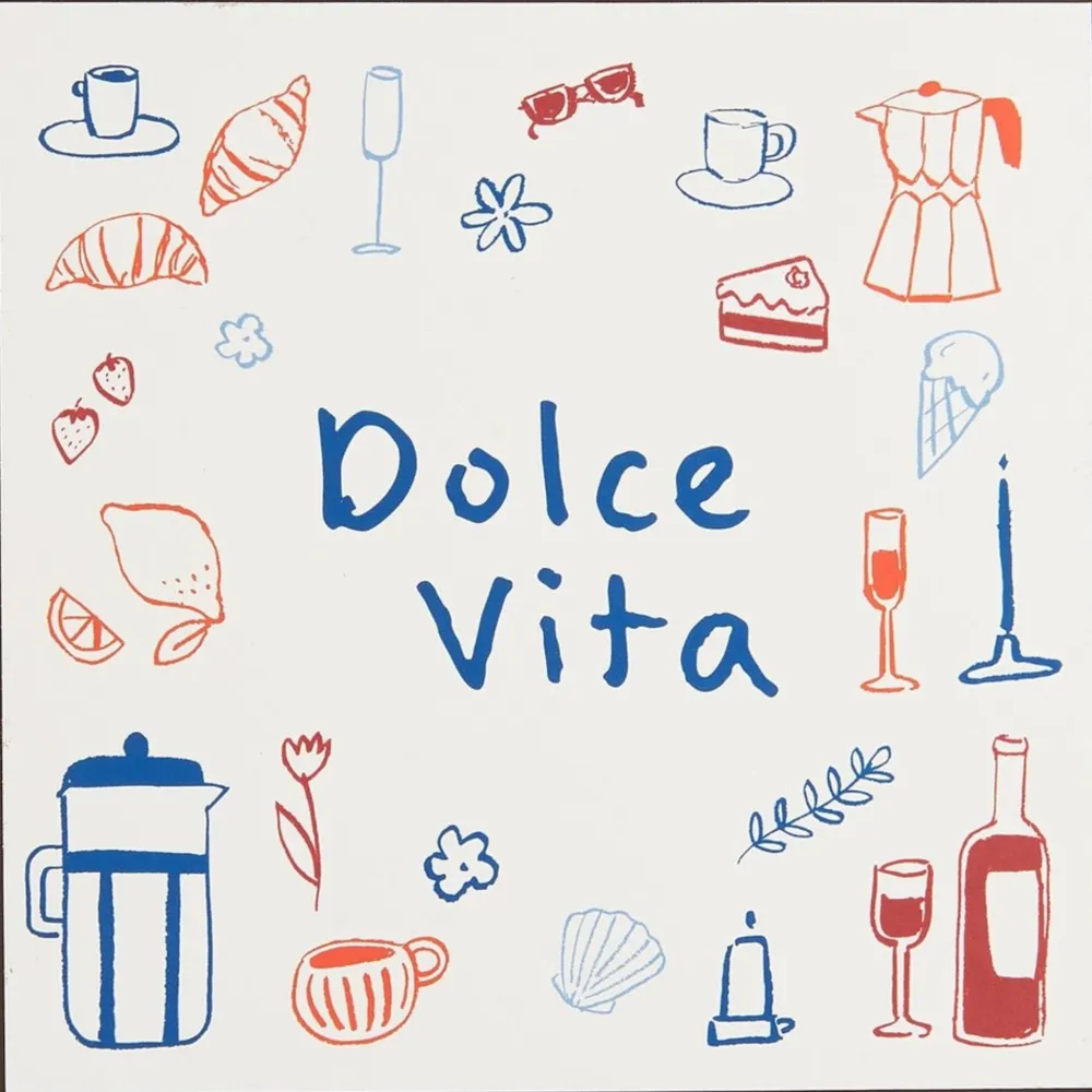 IB Laursen Schilder, Wandbilder & Poster-Metallschild Dolce Vita