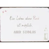 IB Laursen Schilder, Wandbilder & Poster-Metallschild Ein Leben ohne Rose ist möglich