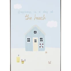 IB Laursen Schilder, Wandbilder & Poster-Metallschild Happiness Beach