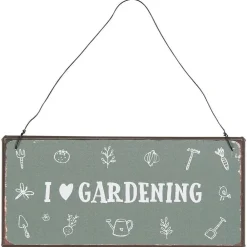 IB Laursen Gartendekoration|Schilder, Wandbilder & Poster-Metallschild I love gardening