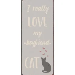 IB Laursen Schilder, Wandbilder & Poster-Metallschild I really love my cat