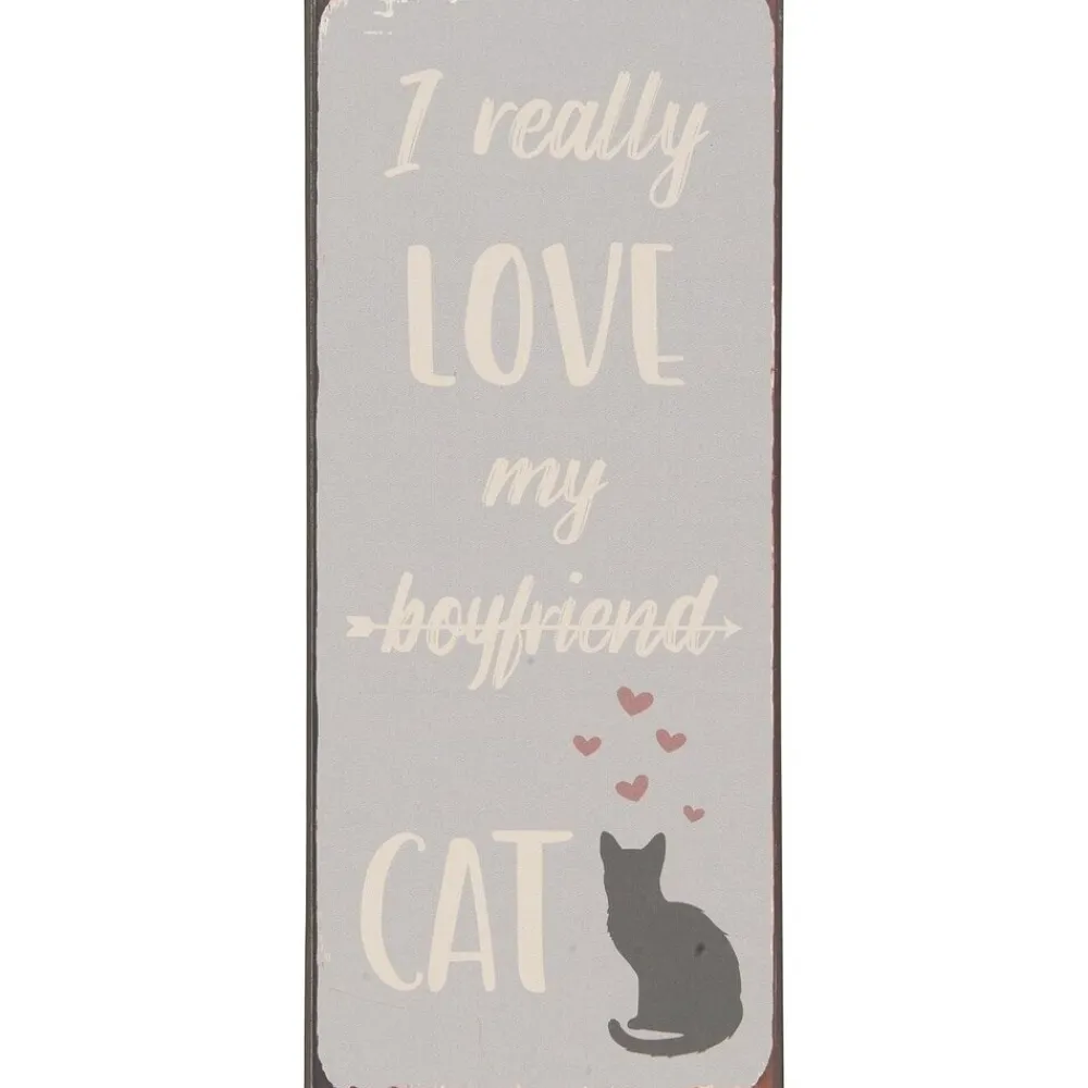 IB Laursen Schilder, Wandbilder & Poster-Metallschild I really love my cat