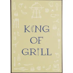 IB Laursen Gartendekoration|Schilder, Wandbilder & Poster-Metallschild King of Grill