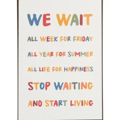 IB Laursen Schilder, Wandbilder & Poster-Metallschild We wait all week for Friday