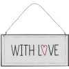 IB Laursen Schilder, Wandbilder & Poster-Metallschild With Love