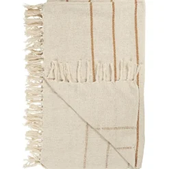 IB Laursen Decken & Plaids-Plaid aus reiner Baumwolle Natur