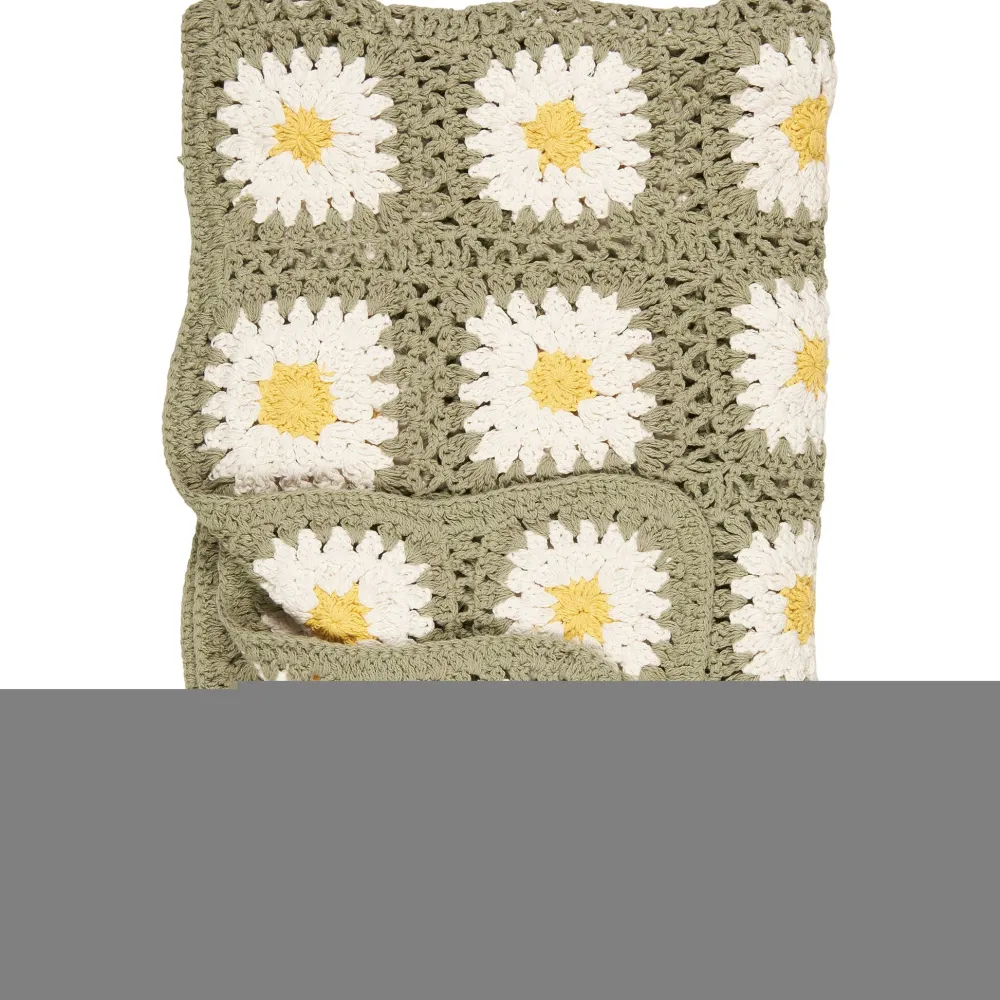IB Laursen Decken & Plaids-Plaid gehäkelt mit Blumenmuster