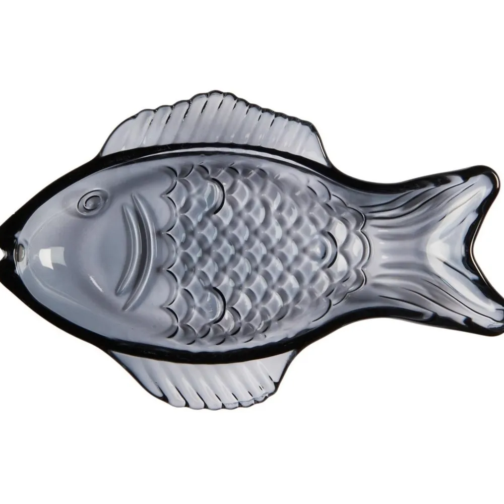 IB Laursen Schüsseln & Schalen|Geschirr & Tischdeko Skandinavisch-Platte fischförmig aus Glas