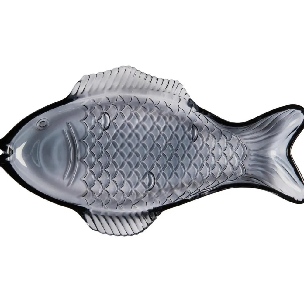 IB Laursen Schüsseln & Schalen|Geschirr & Tischdeko Skandinavisch-Platte fischförmig aus Glas
