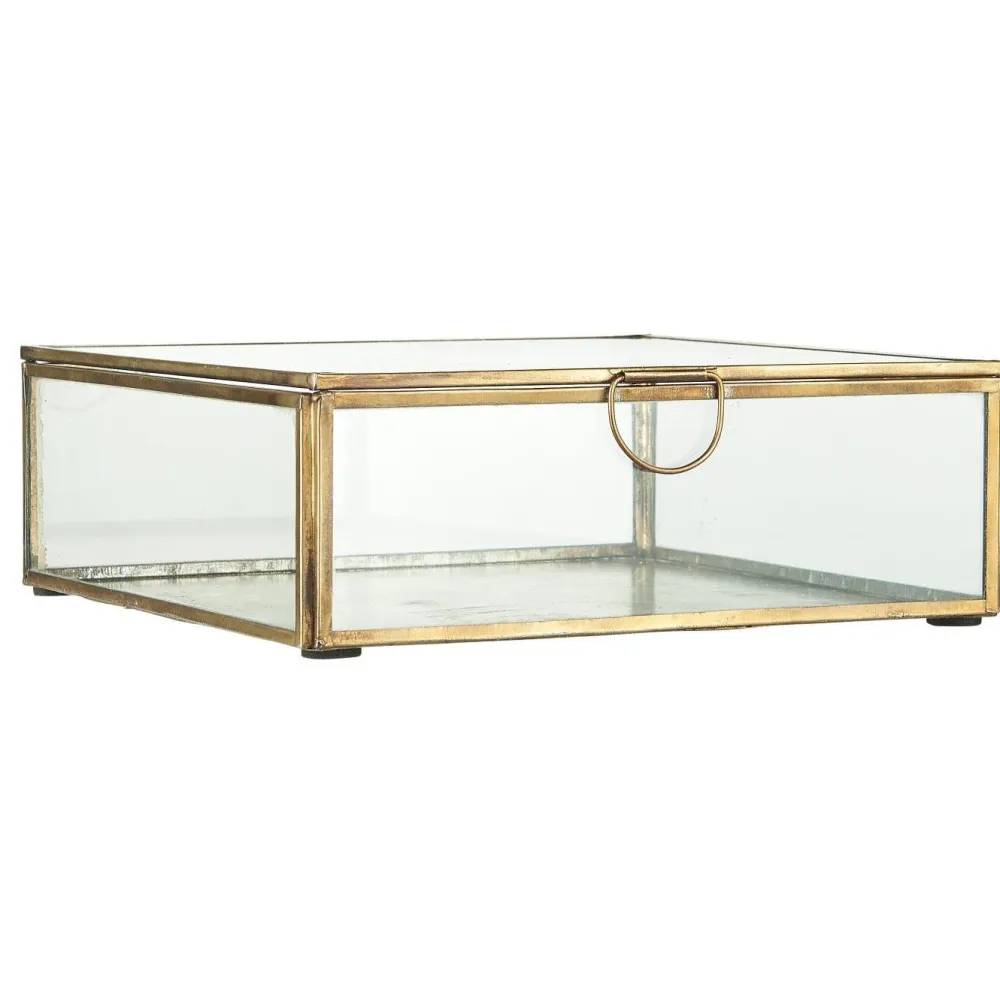 IB Laursen Bad-Aufbewahrung|Glasboxen-Quadratische Glasbox mit Deckel
