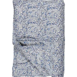 IB Laursen Quilts & Bettwäsche|Decken & Plaids-Quilt Abby blaues Paisleymuster